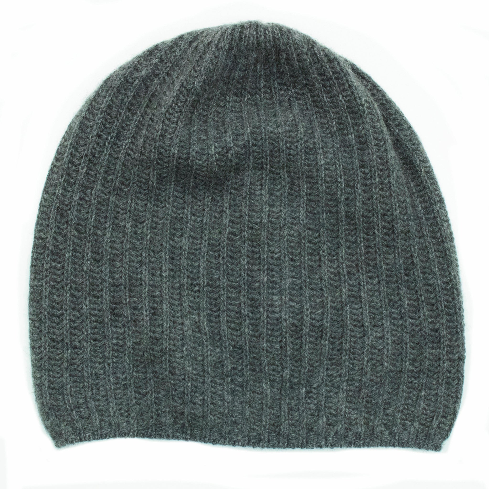 CASHMERE SLOUCHY RIBBED HAT
